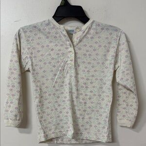 Floral Button-Up Long Sleeve Top vintage 90’s
